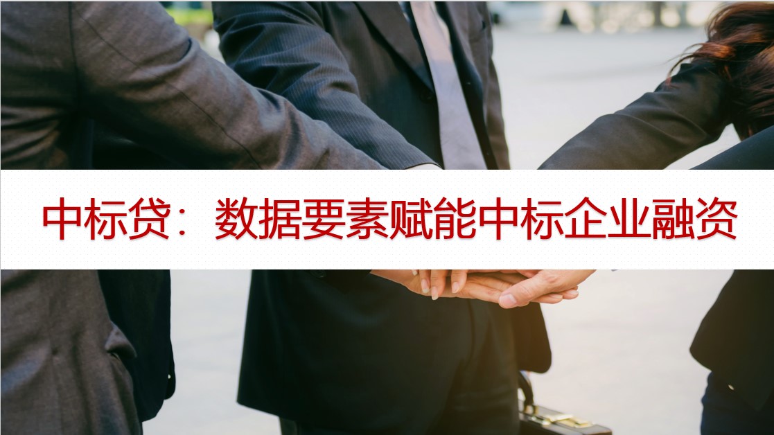 中标贷：数据要素赋能中标企业融资（最高200万额度）